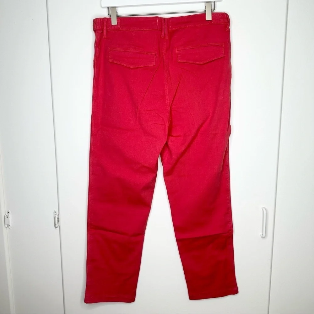 Pistola Erin High Rise Utility Crop Straight Leg Pants Coral Size 31 NWT